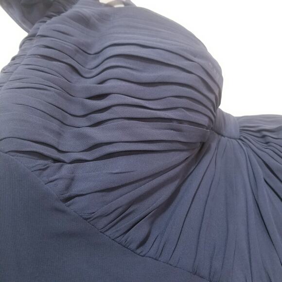 Jenny Packham Bridesmaid One Shoulder Long Gown Dress - Picture 7 of 12